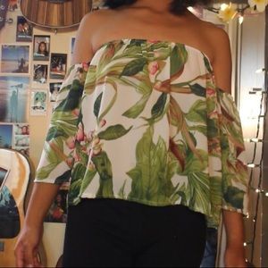 Floral Off The Shoulder Top